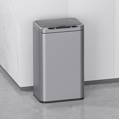 ELPHECO Stainless Steel Office Trash Can Motion Sensor Garbage Can Touchless by ELPHECOUSA