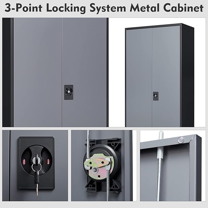 MIIIKO Metal Storage Cabinet - Image 6