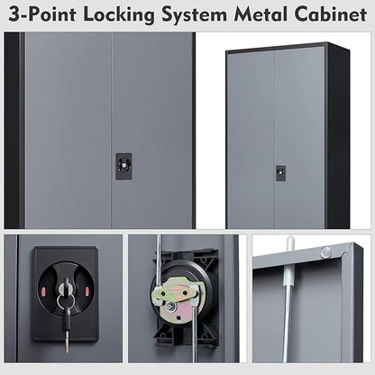 MIIIKO Metal Storage Cabinet - Image 6