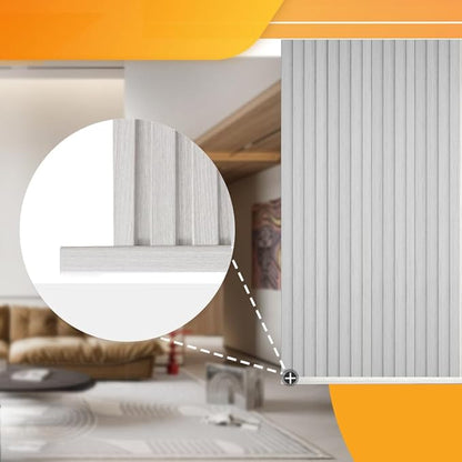 OUZUGIE 8-Pack 57 Inches, WPC Slat Wall Panel Trim, Corner Guard - Image 5