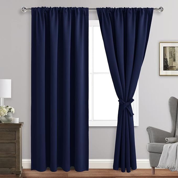 JIUZHEN Blackout Curtains for Bedroom by JIUZHEN