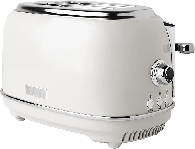 Haden Heritage 2-Slice Wide-Slot Toaster, Stainless-Steel Bread Toaster by HADEN