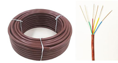 Eastwire 18/6 50ft Thermostat Wire- Brown by eastwire