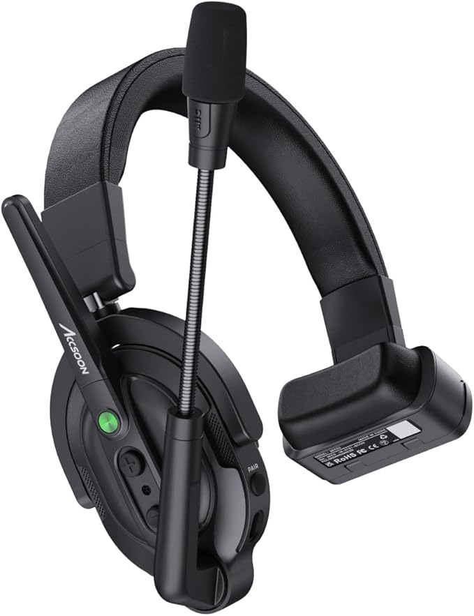 Accsoon Como MIC02-H Wireless Headset Intercom System Host Headset Full Duplex by Accsoon