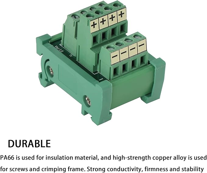 ANMBEST 2 in 4 Out Terminal Blocks Module, DIN Rail and Panel Mounting Power - Image 3