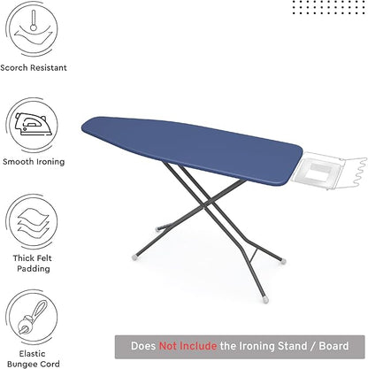 Encasa XO Ironing Board Cover and Pad 54"x15" - 4mm Felt Large Iron Board Cover - Image 2