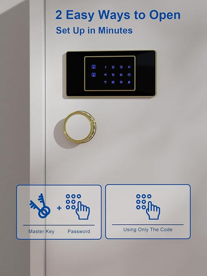 TIGERKING 17.6 Cu Ft Extra Large Home Security Safe – Touchscreen Lock - Image 6