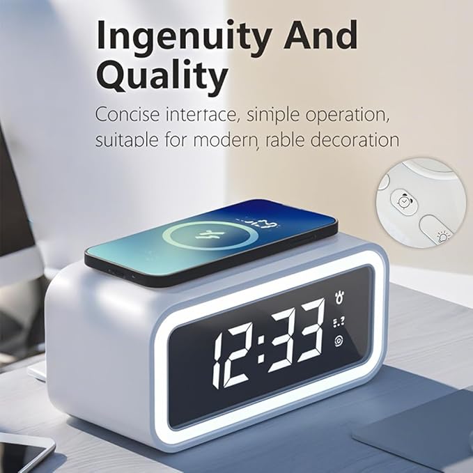 IHAO 5in1 Multi-Functional Alarm Clock - Image 3