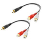 VCELINK RCA Splitter 1 Male to 2 Female Stereo Audio Cable, Car Radio, Digital by VCELINK