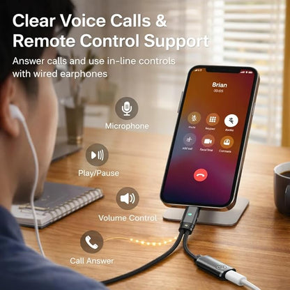 Mizi [2025 Upgraded USB-C to 3.5mm Headphone & Charger Adapter – 2-in-1 Type-C - Image 3