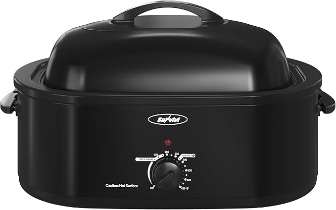 Sunvivi 22lb 18-Quart Roaster Oven, Electric Roaster Oven by WeGetLife