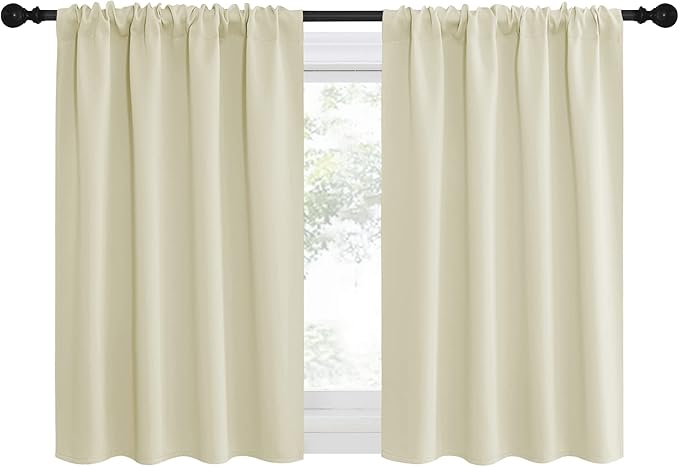NICETOWN Kitchen Curtains, Short Blackout Curtains & Drapes, Small Window - Image 2