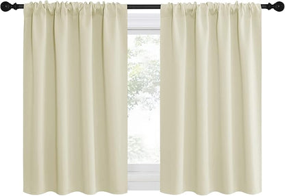 NICETOWN Kitchen Curtains, Short Blackout Curtains & Drapes, Small Window - Image 2