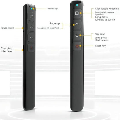 Wireless Presenter, 2.4GHz USB Control Presentation PPT PowerPoint Clicker - Image 5