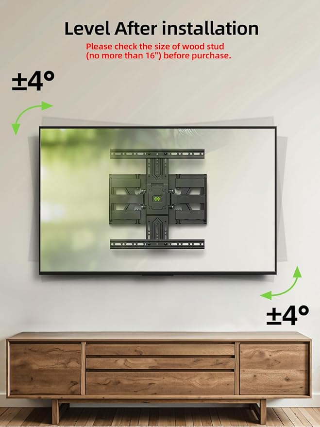 USX MOUNT Ultra Slim TV Wall Mount 37-75 Inch TVs Mount - Image 5