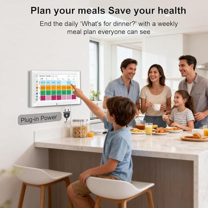 CAZOKASI Smart Digital Calendar Family Planner Chore Chart HD Touchscreen Meal - Image 6