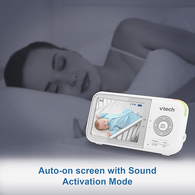 VTech VM923 Baby Monitor, 2.8” Screen, Pan-Tilt-Zoom, 1000ft Long Range - Image 10