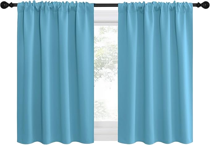 NICETOWN 2 Panels Blackout Curtains, Rod Pocket Thermal Insulated Drapes by NICETOWN