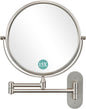 DECLUTTR 9 Inch Wall Mounted Makeup Mirror, 15X Magnification Double Sided Swivel Extendable Bathroom Mirror