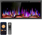 R.W.FLAME 36" Recessed and Wall Mounted Smart Electric Fireplace, Alexa/WiFi by RWFLAME
