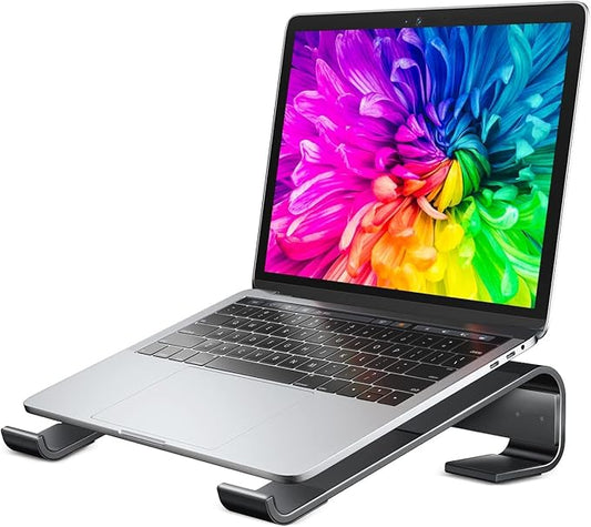 Soqool Laptop Stand for Desk, Ergonomic Detachable Laptop Riser, Aluminum by Soqool