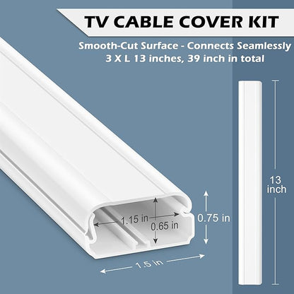 TV Cord Hider - 39in Cord Covers - Image 2