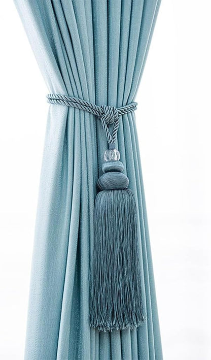 Curtain Storage with Three Ball Hanging Balls Straps and