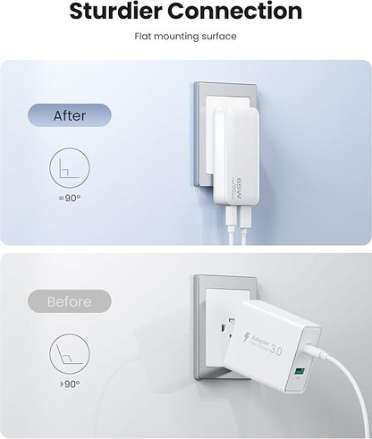 65W Ultra-Thin Foldable Charging Plug USB-C, Portable Mobile Phone and Laptop - Image 5