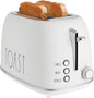 Rae Dunn Retro Rounded Bread Toaster, 2 Slice Stainless Steel Toaster by RaeDunn