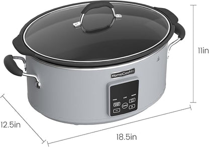 HOMECOOKIN Slow Cooker, Extra Large 10 Quart Digital Programmable Slow Cookers - Image 3