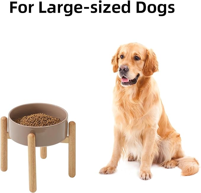 Ceramic 8.2inch Raised Dog Bowl - Image 4