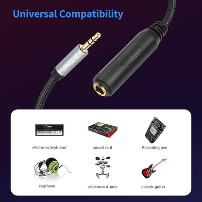 SiYear 1/4" to 3.5mm Headphone Extension Cable - Image 4