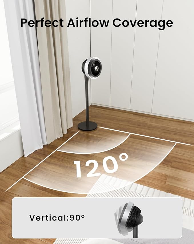 AIRMATE Standing Fan for Bedroom, Oscillating Fan - Image 6