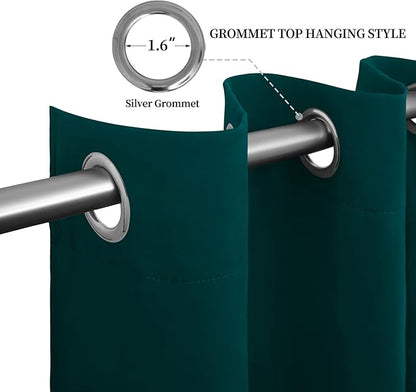 Easy-Going Blackout Curtains for Bedroom, Solid Thermal Insulated Grommet and - Image 5