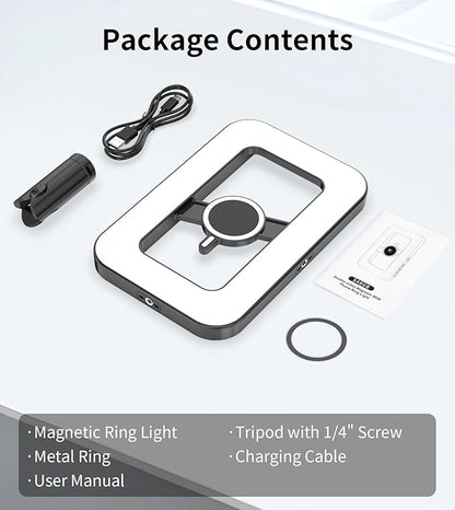 Magnetic 6000mAh RGB Selfie Ring Light - Image 9