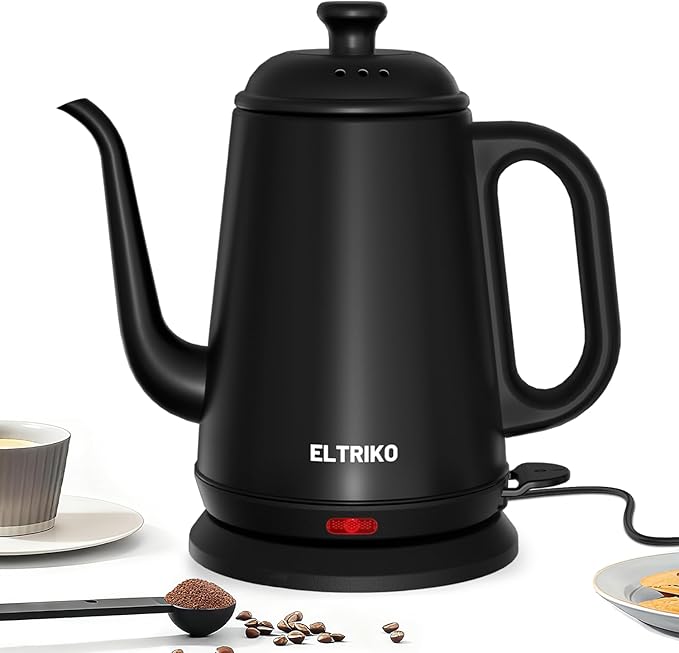 Gooseneck Electric Kettle, 1L Water Boiler, Pour Over Coffee & Tea, 1000W Fast by GooseneckElectricKettle