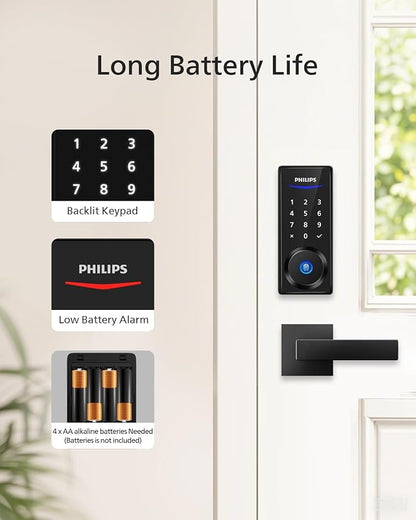 Philips Smart Lock with Handles, Keyless Entry Door Lock Set, Smart Door Lock - Image 7