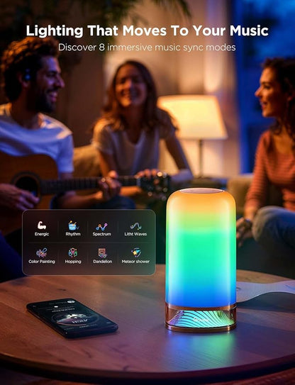 Govee RGBIC Smart Table Lamp 2, Touch Bedside Small Table Lamp Compatible - Image 6