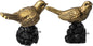 1 or 7/8 Inch Bird-Shaped Decorative Finials for Curtain Rods,Curtain Rod Ends Metal Curtain Rod Finials Ends Easy to Install Set of 2 Rod End (Gold)