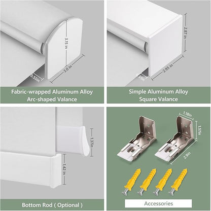 ZSHINE Motorized Blackout Window Blinds Customize Width Remote Control - Image 5