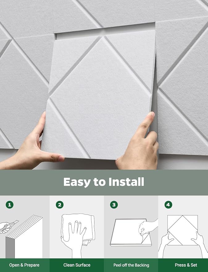 Topnaca Decorative Acoustic Soundproof Walls Panels - Image 7