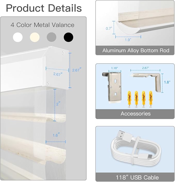 Tokblind Motorized Sheer Shade - Image 6