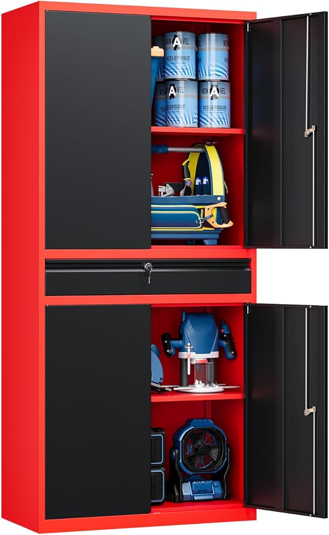 Yizosh Metal Garage Storage Cabinet by Yizosh