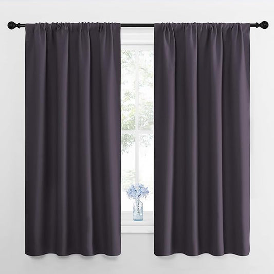 NICETOWN Blackout Curtains for Living Room, 2 Panels, 42 by 63, Darkening by NICETOWN