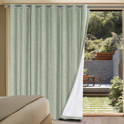 H.VERSAILTEX Linen Blackout Curtains Durable Thick Textured Linen Look 100% by HVERSAILTEX