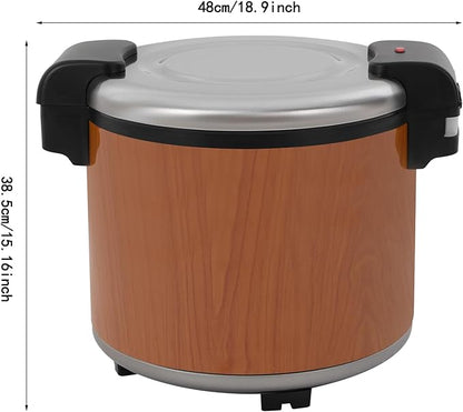 24.3qt/23L Commercial Rice Warmer, 105W Electric Constant Temperature Soup - Image 4