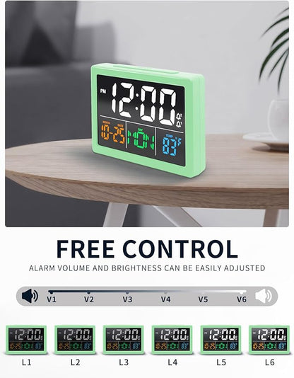 Digital Alarm Clock, with 5.5" Large LED Time Display, Adjustable Alarm Volume - Image 4