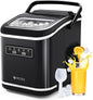 ecozy Countertop Ice Maker, Self-Cleaning, 9 Bullet Ice Cubes in 6 Mins by ecozy