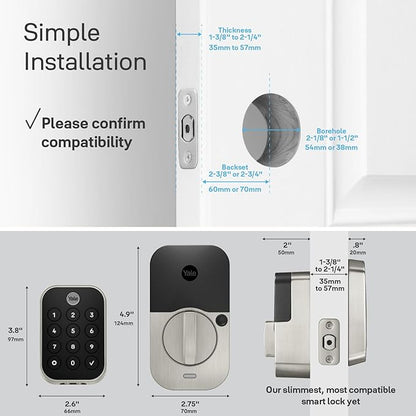 Yale Assure Lock 2 – Satin Nickel Smart Lock - Image 9