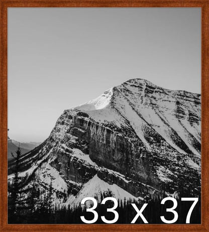 Frame It Easy 33 x 37 Russet Wood Frame by FrameItEasy